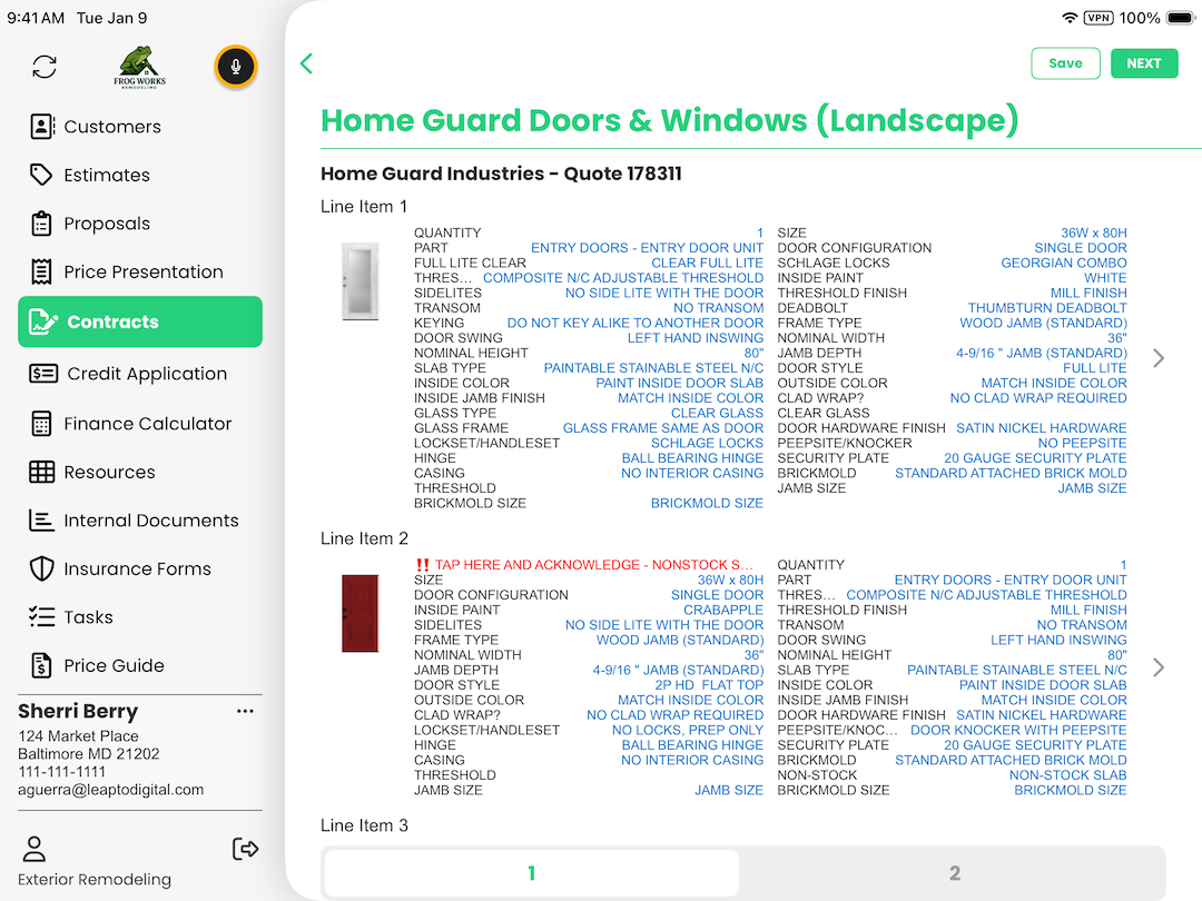 Home Guard Industries FeneVision SalesPro